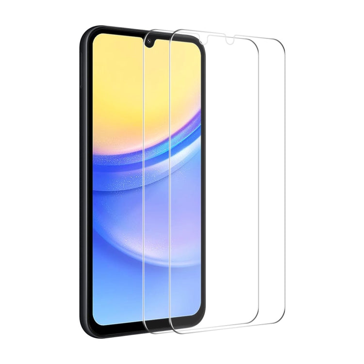2pcs ENKAY 0.26mm 9H 2.5D High Aluminum-silicon Tempered Glass Film, For Samsung Galaxy A35, For Samsung Galaxy A55, For Samsung Galaxy M04, For Samsung Galaxy A25 5G, For Samsung Galaxy S23 FE, For Samsung Galaxy M54 /F54, For Samsung Galaxy A15 4G / 5G