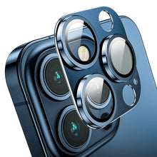 Load image into Gallery viewer, ENKAY Anti-reflection Camera Lens Aluminium Alloy Tempered Glass Film, For iPhone 15 Pro / 15 Pro Max