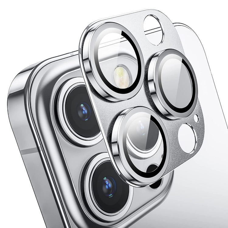 ENKAY Anti-reflection Camera Lens Aluminium Alloy Tempered Glass Film, For iPhone 15 Pro / 15 Pro Max