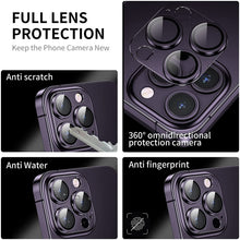 Load image into Gallery viewer, ENKAY Anti-reflection Camera Lens Aluminium Alloy Tempered Glass Film, For iPhone 15 Pro / 15 Pro Max