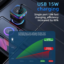 Load image into Gallery viewer, CS11 Multi-Port Rear Seat Extended Car Fast Charger Support Bluetooth MP3 Play, CS11