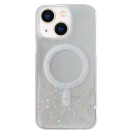 Glitter MagSafe Hybrid Clear TPU Phone Case, For iPhone 14 Plus, For iPhone 14, For iPhone 14 Pro, For iPhone 14 Pro Max, For iPhone 13 Pro Max, For iPhone 13 Pro, For iPhone 13, For iPhone 12, For iPhone 12 Pro Max