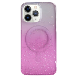 Glitter MagSafe Hybrid Clear TPU Phone Case, For iPhone 11 Pro Max, For iPhone 11, For iPhone 11 Pro