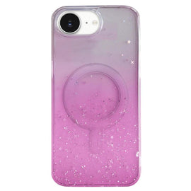 Glitter MagSafe Hybrid Clear TPU Phone Case, For iPhone 17e / 16e, For iPhone 16 Pro Max, For iPhone 16 Pro, For iPhone 16 Plus, For iPhone 16, For iPhone 15 Pro Max, For iPhone 15 Pro, For iPhone 15 Plus, For iPhone 15