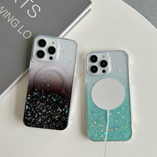 Load image into Gallery viewer, Glitter MagSafe Hybrid Clear TPU Phone Case, For iPhone 12 Pro, For iPhone 11 Pro Max, For iPhone 11, For iPhone 11 Pro