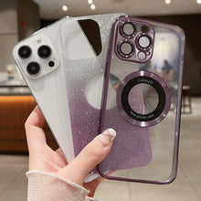 Load image into Gallery viewer, Gradient Glitter Electroplating MagSafe TPU Phone Case, For iPhone 17e / 16e, For iPhone 17 Pro Max, For iPhone 17 Pro, For iPhone 17, For iPhone Air, For iPhone 16 Pro Max