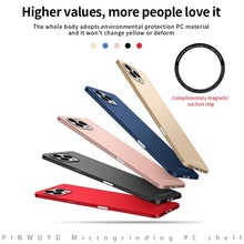 Load image into Gallery viewer, PINWUYO Micro-Frosted PC Ultra-thin Hard Phone Case with Magsafe Magnetic Ring, For iPhone 16 Pro Max, For iPhone 16 Pro, For iPhone 16 Plus, For iPhone 16, For iPhone 15 Pro Max, For iPhone 15 Pro, For iPhone 15 Plus, For iPhone 15