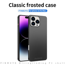 Load image into Gallery viewer, PINWUYO Micro-Frosted PC Ultra-thin Hard Phone Case with Magsafe Magnetic Ring, For iPhone 16 Pro Max, For iPhone 16 Pro, For iPhone 16 Plus, For iPhone 16, For iPhone 15 Pro Max, For iPhone 15 Pro, For iPhone 15 Plus, For iPhone 15