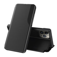 Load image into Gallery viewer, Side Display Flip Leather Phone Case, For iPhone 17e / 16e, For iPhone 17 Pro Max, For iPhone 17 Pro, For iPhone 17, For iPhone Air, For iPhone 16 Pro Max, For iPhone 16 Pro, For iPhone 16 Plus