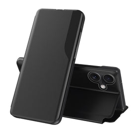 Side Display Flip Leather Phone Case, For iPhone 16, For iPhone 15 Pro Max, For iPhone 15 Pro, For iPhone 15 Plus, For iPhone 15