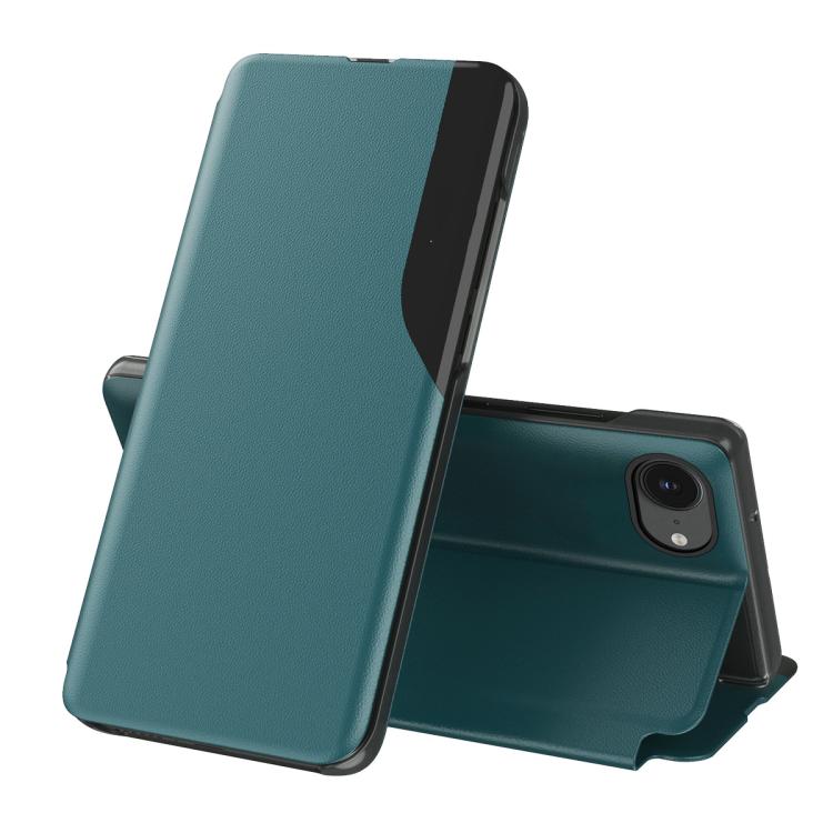 Side Display Flip Leather Phone Case, For iPhone 18 Pro / 17 Pro, For iPhone 18 Pro Max / 17 Pro Max, For iPhone 17e / 16e, For iPhone 17, For iPhone Air, For iPhone 16 Pro Max, For iPhone 16 Pro, For iPhone 16 Plus