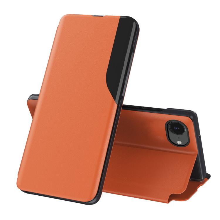Side Display Flip Leather Phone Case, For iPhone 18 Pro / 17 Pro, For iPhone 18 Pro Max / 17 Pro Max, For iPhone 17e / 16e, For iPhone 17, For iPhone Air, For iPhone 16 Pro Max, For iPhone 16 Pro, For iPhone 16 Plus