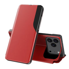 Load image into Gallery viewer, Side Display Flip Leather Phone Case, For iPhone 18 Pro / 17 Pro, For iPhone 18 Pro Max / 17 Pro Max, For iPhone 17e / 16e, For iPhone 17, For iPhone Air, For iPhone 16 Pro Max, For iPhone 16 Pro, For iPhone 16 Plus