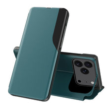 Load image into Gallery viewer, Side Display Flip Leather Phone Case, For iPhone 18 Pro / 17 Pro, For iPhone 18 Pro Max / 17 Pro Max, For iPhone 17e / 16e, For iPhone 17, For iPhone Air, For iPhone 16 Pro Max, For iPhone 16 Pro, For iPhone 16 Plus