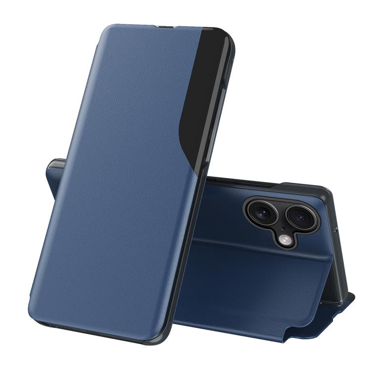 Side Display Flip Leather Phone Case, For iPhone 18 Pro / 17 Pro, For iPhone 18 Pro Max / 17 Pro Max, For iPhone 17e / 16e, For iPhone 17, For iPhone Air, For iPhone 16 Pro Max, For iPhone 16 Pro, For iPhone 16 Plus