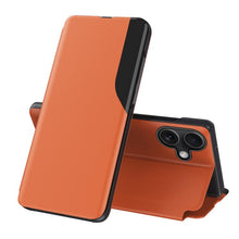 Load image into Gallery viewer, Side Display Flip Leather Phone Case, For iPhone 18 Pro / 17 Pro, For iPhone 18 Pro Max / 17 Pro Max, For iPhone 17e / 16e, For iPhone 17, For iPhone Air, For iPhone 16 Pro Max, For iPhone 16 Pro, For iPhone 16 Plus