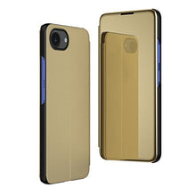 Load image into Gallery viewer, Plated Mirror Horizontal Flip Leather Phone Case with Holder, For iPhone 18 Pro / 17 Pro, For iPhone 18 Pro Max / 17 Pro Max, For iPhone 17e / 16e, For iPhone 17, For iPhone Air, For iPhone 16 Pro Max