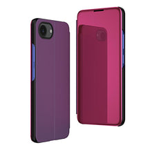 Load image into Gallery viewer, Plated Mirror Horizontal Flip Leather Phone Case with Holder, For iPhone 18 Pro / 17 Pro, For iPhone 18 Pro Max / 17 Pro Max, For iPhone 17e / 16e, For iPhone 17, For iPhone Air, For iPhone 16 Pro Max