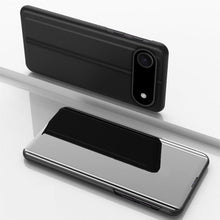 Load image into Gallery viewer, Plated Mirror Horizontal Flip Leather Phone Case with Holder, For iPhone 17e / 16e, For iPhone 17 Pro Max, For iPhone 17 Pro, For iPhone 17, For iPhone Air, For iPhone 16 Pro Max