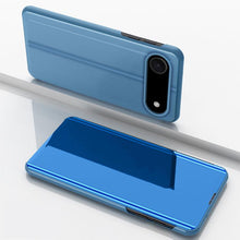 Load image into Gallery viewer, Plated Mirror Horizontal Flip Leather Phone Case with Holder, For iPhone 17e / 16e, For iPhone 17 Pro Max, For iPhone 17 Pro, For iPhone 17, For iPhone Air, For iPhone 16 Pro Max