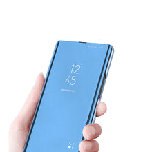 Load image into Gallery viewer, Plated Mirror Horizontal Flip Leather Phone Case with Holder, For iPhone 17e / 16e, For iPhone 17 Pro Max, For iPhone 17 Pro, For iPhone 17, For iPhone Air, For iPhone 16 Pro Max