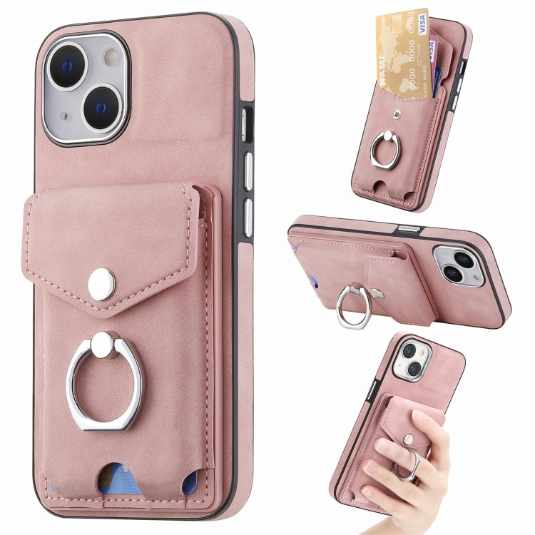 Electroplating Skin-feel Leather Ring Card Wallet Phone Case, For  iPhone 15 Plus, For iPhone 15 Pro Max, For iPhone 15 Pro, For  iPhone 15, For iPhone 14 Pro, For  iPhone 14 Pro Max