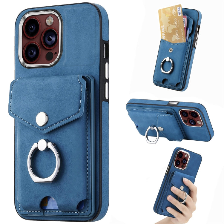 Electroplating Skin-feel Leather Ring Card Wallet Phone Case, For  iPhone 15 Plus, For iPhone 15 Pro Max, For iPhone 15 Pro, For  iPhone 15, For iPhone 14 Pro, For  iPhone 14 Pro Max
