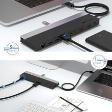 Load image into Gallery viewer, Wavlink UMD08 DisplayPort 12 in 1 Type-C Triple Display Docking Station, UMD08
