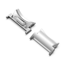 Load image into Gallery viewer, 20mm 1 Pair Button Style Curved Metal Watch Band Connector