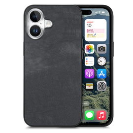 Vintage Leather PC Back Cover Phone Case, For iPhone 16, For iPhone 15 Pro Max, For iPhone 15 Pro, For iPhone 15 Plus, For iPhone 15, For iPhone 14 Plus, For iPhone 14, For iPhone 14 Pro