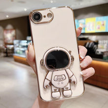 Load image into Gallery viewer, Electroplating Astronaut Holder Phone Case, For iPhone 17e / 16e, For iPhone 17 Pro Max, For iPhone 17 Pro, For iPhone 17, For iPhone Air, For iPhone 16 Pro Max, For iPhone 16 Pro, For iPhone 16 Plus