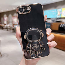 Load image into Gallery viewer, Electroplating Astronaut Holder Phone Case, For iPhone 17e / 16e, For iPhone 17 Pro Max, For iPhone 17 Pro, For iPhone 17, For iPhone Air, For iPhone 16 Pro Max, For iPhone 16 Pro, For iPhone 16 Plus