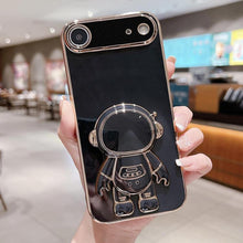 Load image into Gallery viewer, Electroplating Astronaut Holder Phone Case, For iPhone 17e / 16e, For iPhone 17 Pro Max, For iPhone 17 Pro, For iPhone 17, For iPhone Air, For iPhone 16 Pro Max, For iPhone 16 Pro, For iPhone 16 Plus