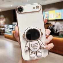 Load image into Gallery viewer, Electroplating Astronaut Holder Phone Case, For iPhone 17e / 16e, For iPhone 17 Pro Max, For iPhone 17 Pro, For iPhone 17, For iPhone Air, For iPhone 16 Pro Max, For iPhone 16 Pro, For iPhone 16 Plus