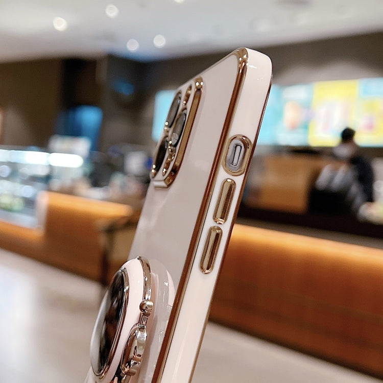 Electroplating Astronaut Holder Phone Case, For iPhone 17e / 16e, For iPhone 17 Pro Max, For iPhone 17 Pro, For iPhone 17, For iPhone Air, For iPhone 16 Pro Max, For iPhone 16 Pro, For iPhone 16 Plus