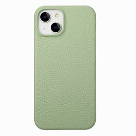 Litchi Oil Edge Leather Back Phone Case, For iPhone 15
