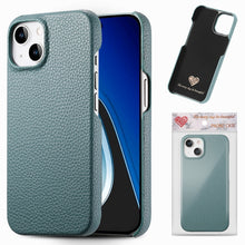 Load image into Gallery viewer, Litchi Oil Edge Leather Back Phone Case, For iPhone 15 Pro Max, For iPhone 15 Pro, For iPhone 15 Plus, For iPhone 15