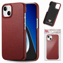 Load image into Gallery viewer, Litchi Oil Edge Leather Back Phone Case, For iPhone 15 Pro Max, For iPhone 15 Pro, For iPhone 15 Plus, For iPhone 15