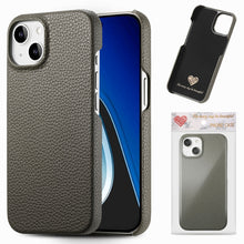 Load image into Gallery viewer, Litchi Oil Edge Leather Back Phone Case, For iPhone 15 Pro Max, For iPhone 15 Pro, For iPhone 15 Plus, For iPhone 15