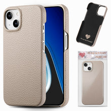 Load image into Gallery viewer, Litchi Oil Edge Leather Back Phone Case, For iPhone 15 Pro Max, For iPhone 15 Pro, For iPhone 15 Plus, For iPhone 15
