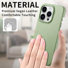Load image into Gallery viewer, Litchi Oil Edge Leather Back Phone Case, For iPhone 15 Pro Max, For iPhone 15 Pro, For iPhone 15 Plus, For iPhone 15