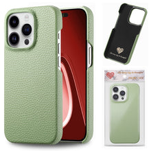 Load image into Gallery viewer, Litchi Oil Edge Leather Back Phone Case, For iPhone 18 Pro, For iPhone 15 Pro Max, For iPhone 15 Pro, For iPhone 15 Plus