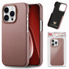 Load image into Gallery viewer, Litchi Oil Edge Leather Back Phone Case, For iPhone 18 Pro, For iPhone 15 Pro Max, For iPhone 15 Pro, For iPhone 15 Plus