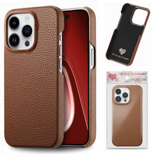 Load image into Gallery viewer, Litchi Oil Edge Leather Back Phone Case, For iPhone 18 Pro, For iPhone 15 Pro Max, For iPhone 15 Pro, For iPhone 15 Plus