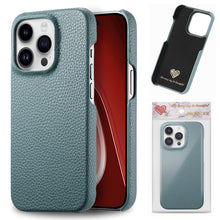 Load image into Gallery viewer, Litchi Oil Edge Leather Back Phone Case, For iPhone 18 Pro, For iPhone 15 Pro Max, For iPhone 15 Pro, For iPhone 15 Plus