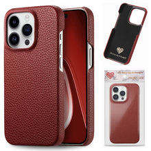 Load image into Gallery viewer, Litchi Oil Edge Leather Back Phone Case, For iPhone 18 Pro, For iPhone 15 Pro Max, For iPhone 15 Pro, For iPhone 15 Plus