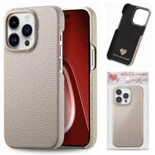 Load image into Gallery viewer, Litchi Oil Edge Leather Back Phone Case, For iPhone 15 Pro Max, For iPhone 15 Pro, For iPhone 15 Plus, For iPhone 15