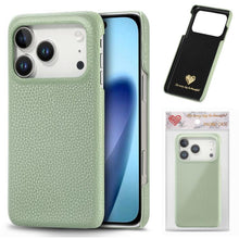 Load image into Gallery viewer, Litchi Oil Edge Leather Back Phone Case, For iPhone 18 Pro, For iPhone 15 Pro Max, For iPhone 15 Pro, For iPhone 15 Plus