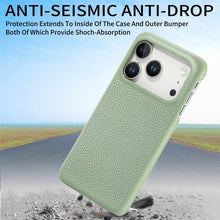 Load image into Gallery viewer, Litchi Oil Edge Leather Back Phone Case, For iPhone 18 Pro, For iPhone 15 Pro Max, For iPhone 15 Pro, For iPhone 15 Plus