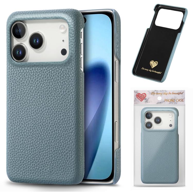 Litchi Oil Edge Leather Back Phone Case, For iPhone 18 Pro, For iPhone 15 Pro Max, For iPhone 15 Pro, For iPhone 15 Plus